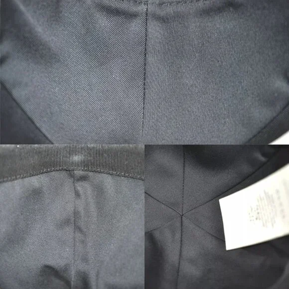 087273AR (S3) Gucci Cap Web Sherry Line Interlocking Black Canvas